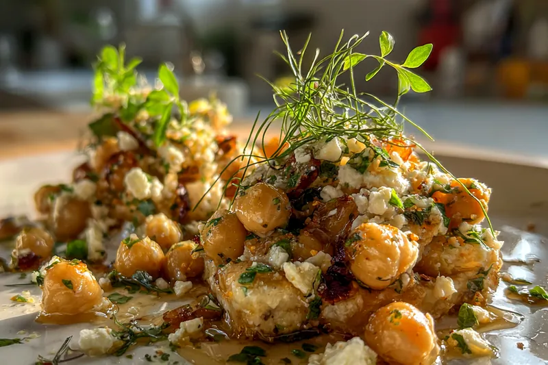Fresh ingredients for Chickpea Salad