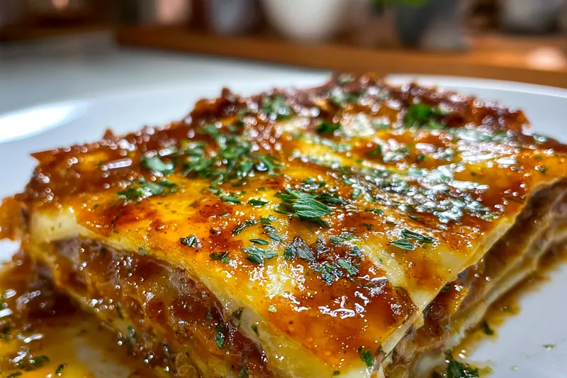 Fresh ingredients for Classic Beef Lasagna