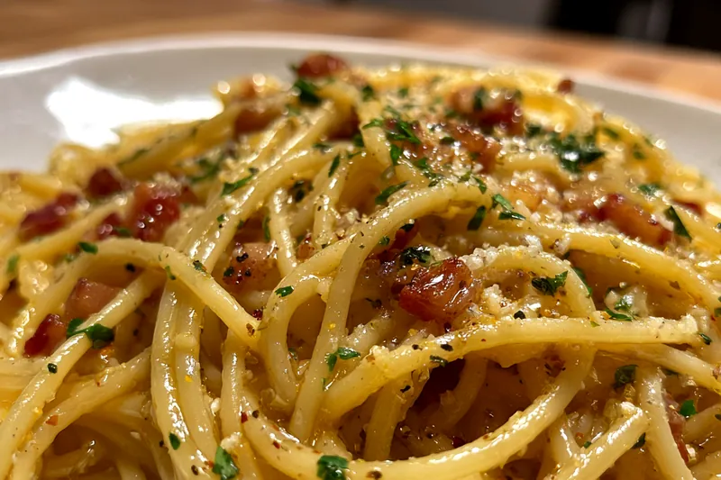 Ingredients for Spaghetti Carbonara