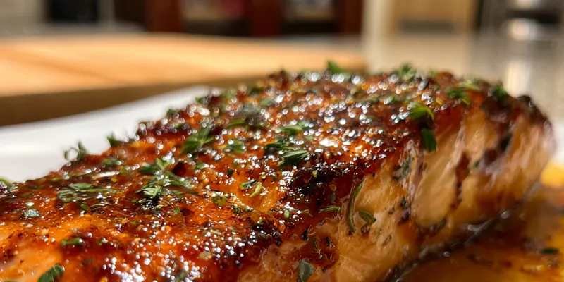 Spicy Honey Glazed Salmon