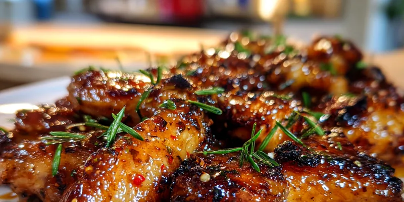 Spicy Honey Glazed Wings